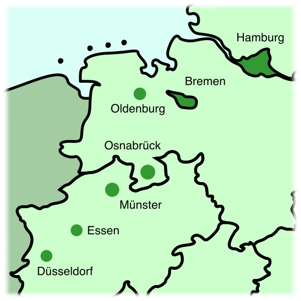 Standorte Bremen Hamburg Düsseldorf Essen Münster Oldenburg Osnabrück